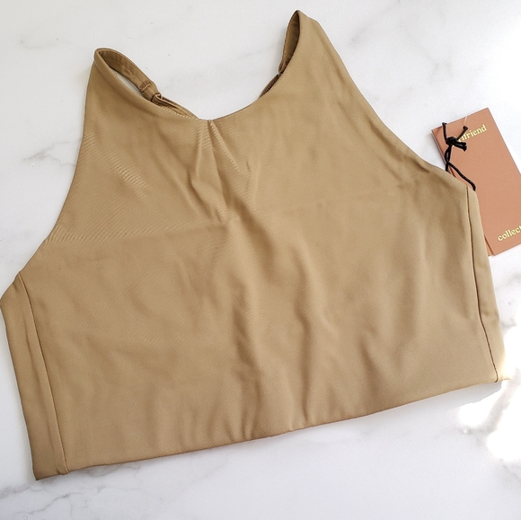 GIRLFRIEND COLLECTIVE Topanga Bra Sand Tan XL - Picture 2 of 3